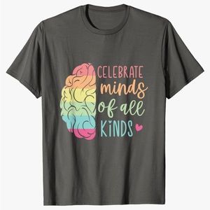 Celebrate Minds Graphic Tee - Black